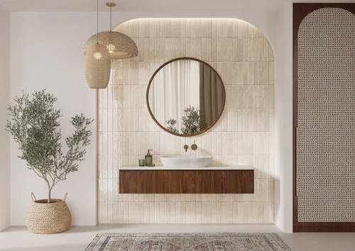 Calanque Ivory Mix Brick 6,5x29,8, texture du carrelage céramique effet pierre naturelle gris