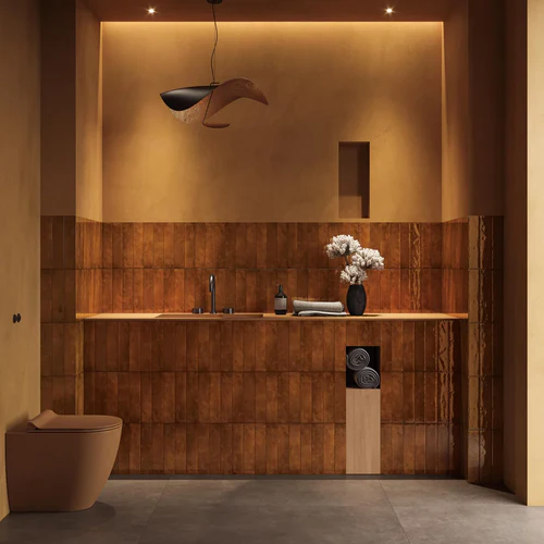 Calanque Terra Mix Brick 6,5x29,8, swatch of the terracotta ceramic ceramic tile