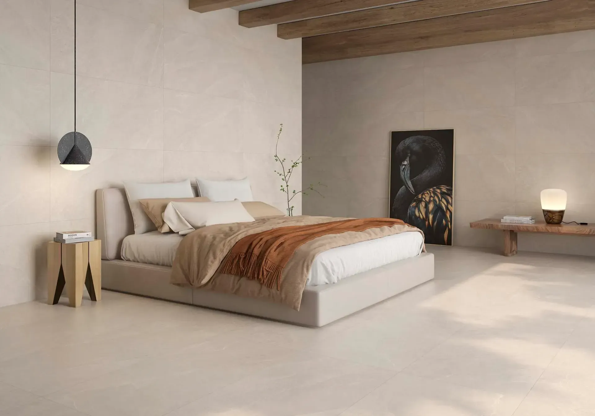 Carrelage Ardesia Bone en situation