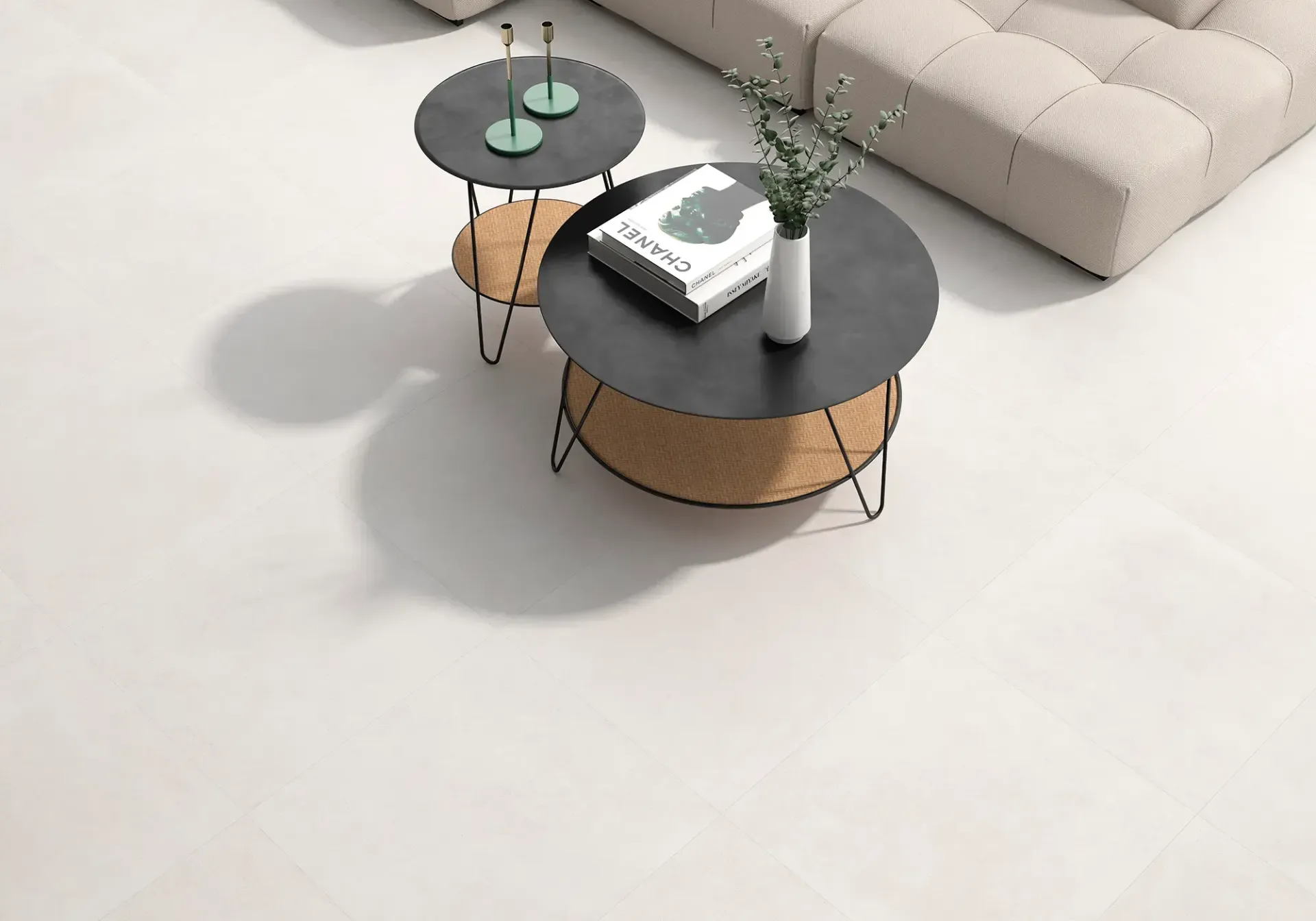Carrelage Portland Blanco en situation